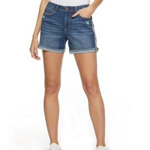 Ellen DeGeneres Alex Camo Side Stripe Shorts Women